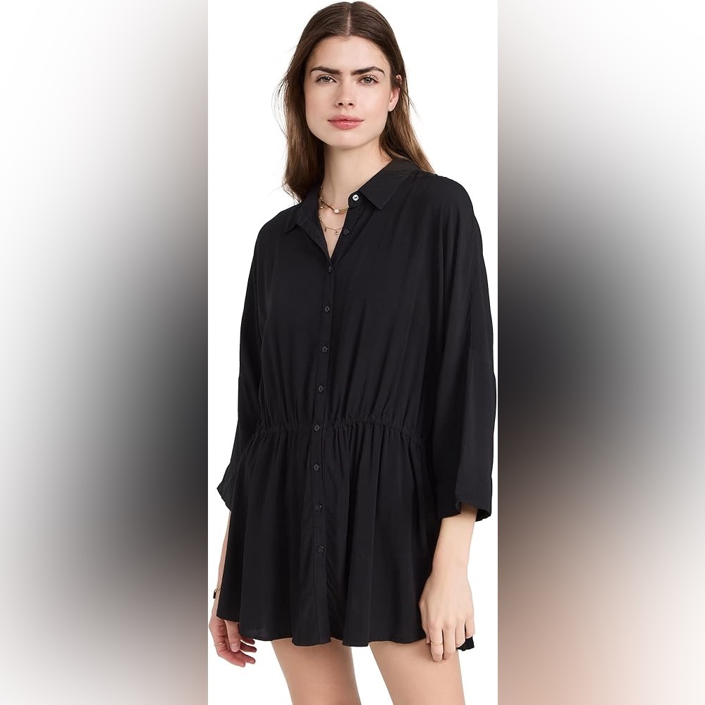 L*Space Black Pacifica Tunic Size M/L